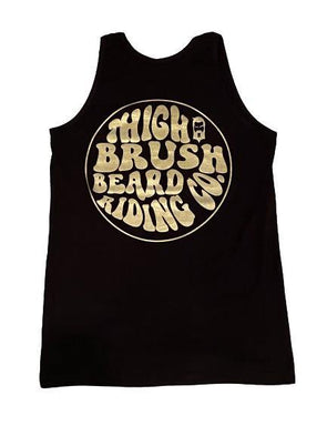 THIGHBRUSH® BEARD RIDING COMPANY - Men's Tank Top - Black with Gold -